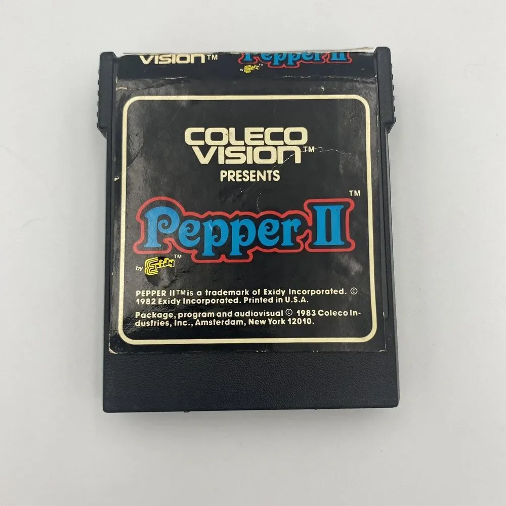 Pepper II ColecoVision Video‎ Game Cart Only 1983